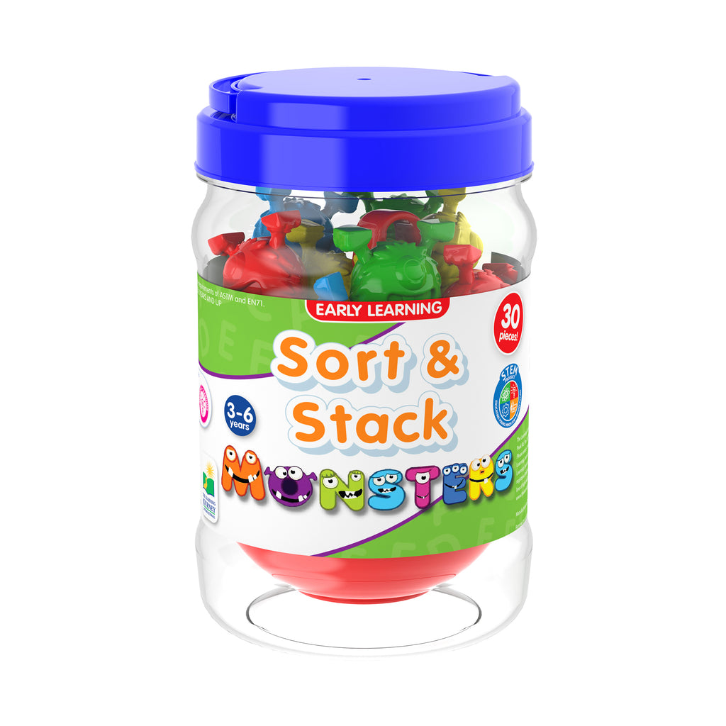 The Learning Journey Early Learning - Sort & Stack Monsters