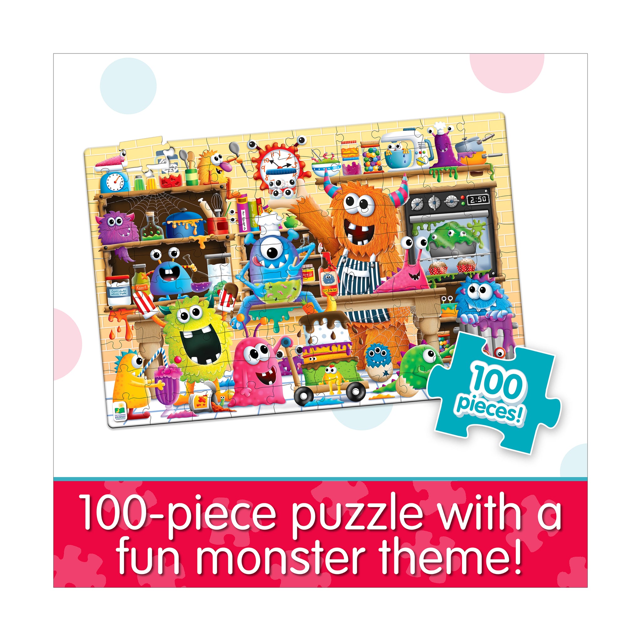 Puzzle Doubles! - Glow in the Dark Monsters: 100 Pcs | AreYouGame