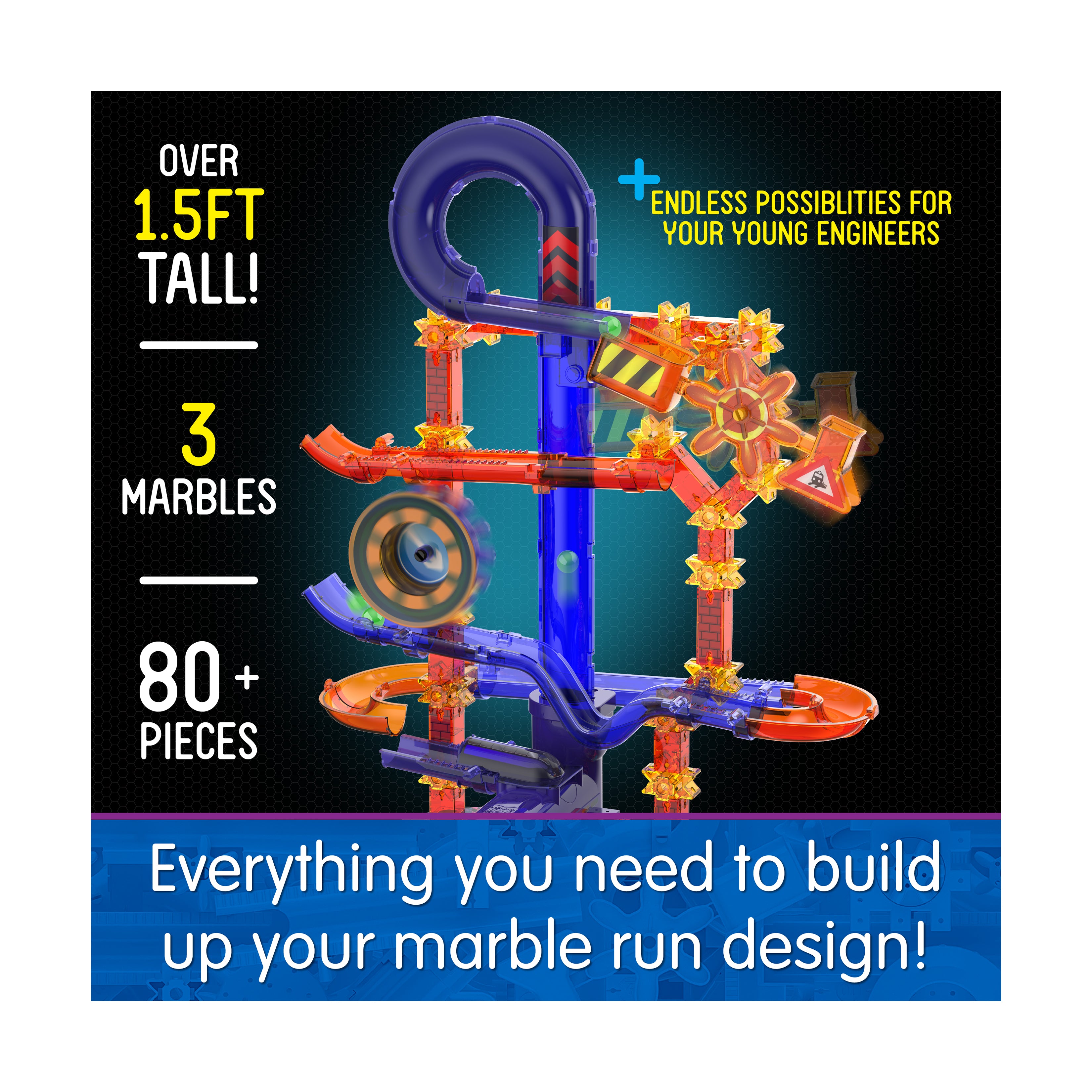 Techno Gears Marble Mania - Midnight Xpress: 80+ Pcs | AreYouGame