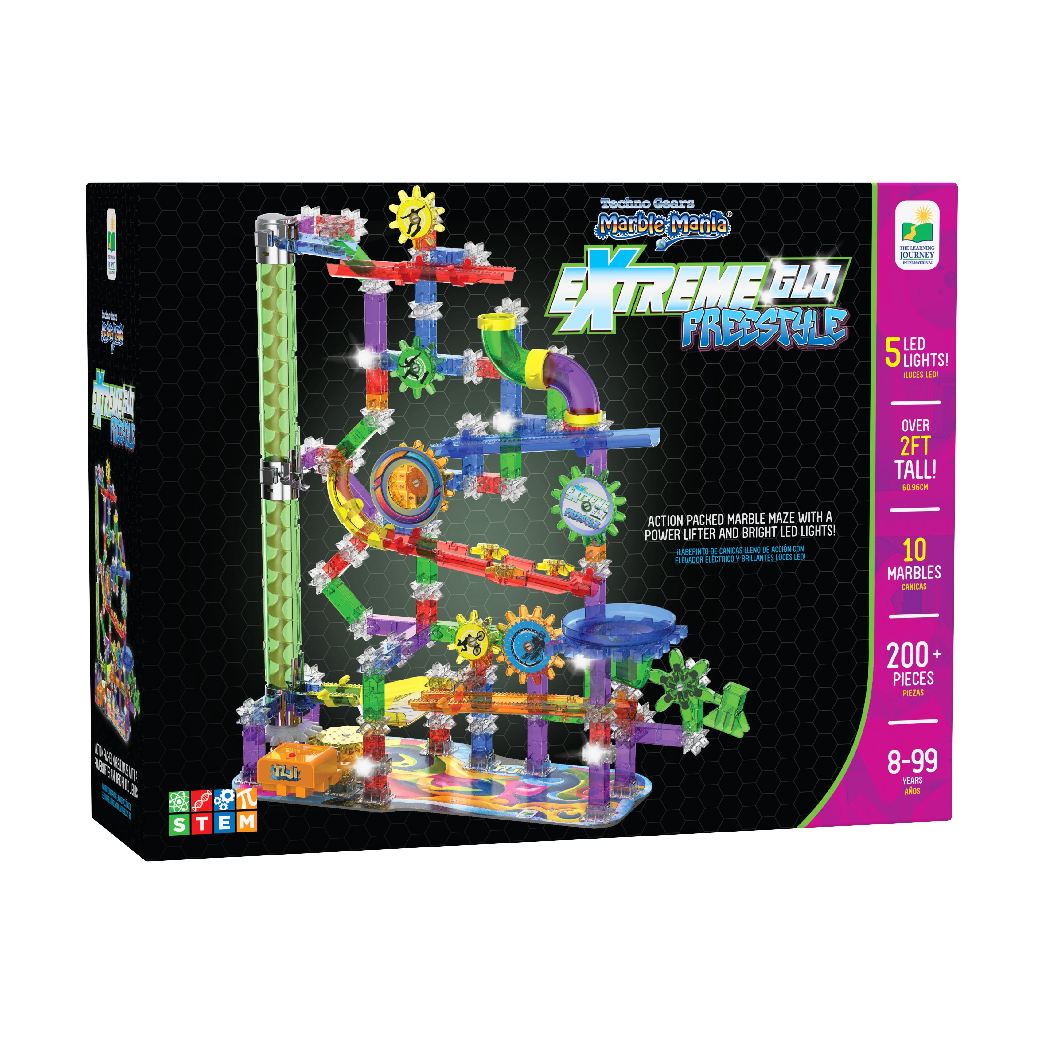 Techno Gears Marble Mania - Extreme Glo Freestyle: 200+ Pcs