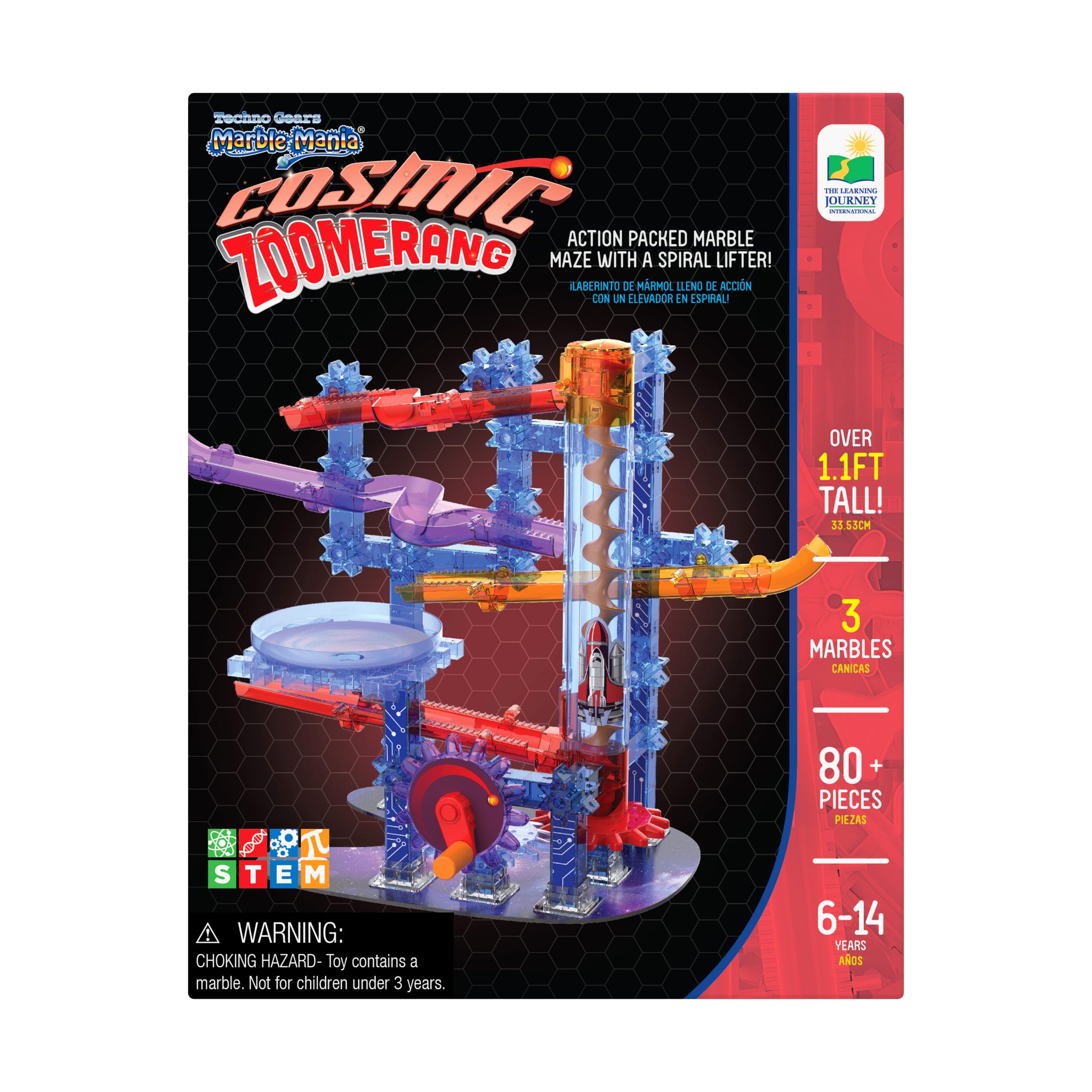 Techno Gears Marble Mania - Cosmic Zoomerang: 80+ Pcs | AreYouGame
