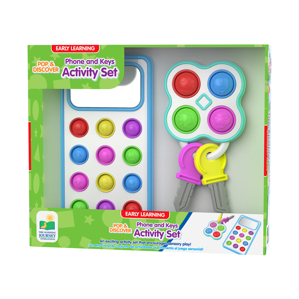 The Learning Journey Early Learning - Pop & Discover Phone and Keys Activity Set