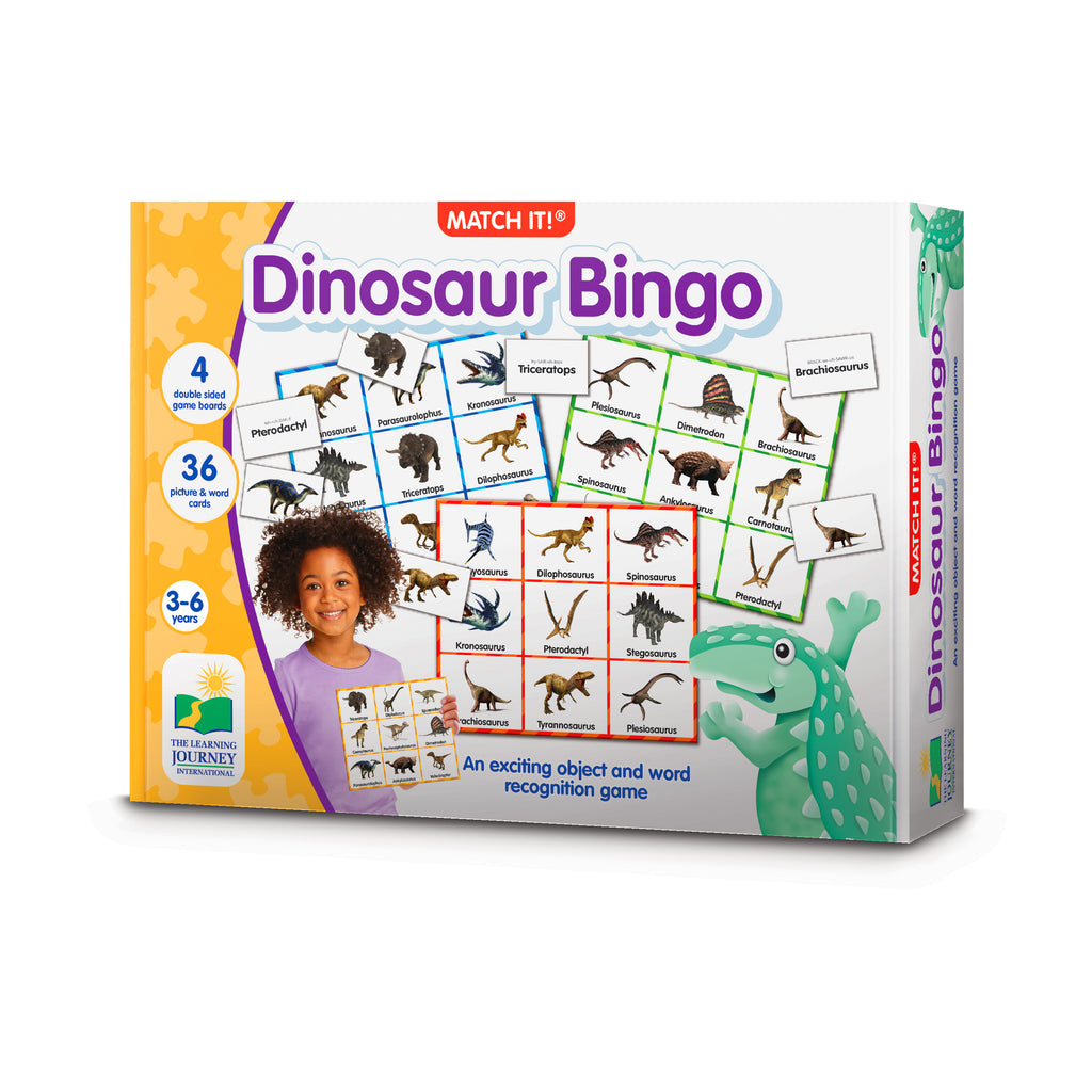 The Learning Journey Match It! - Dinosaur Bingo