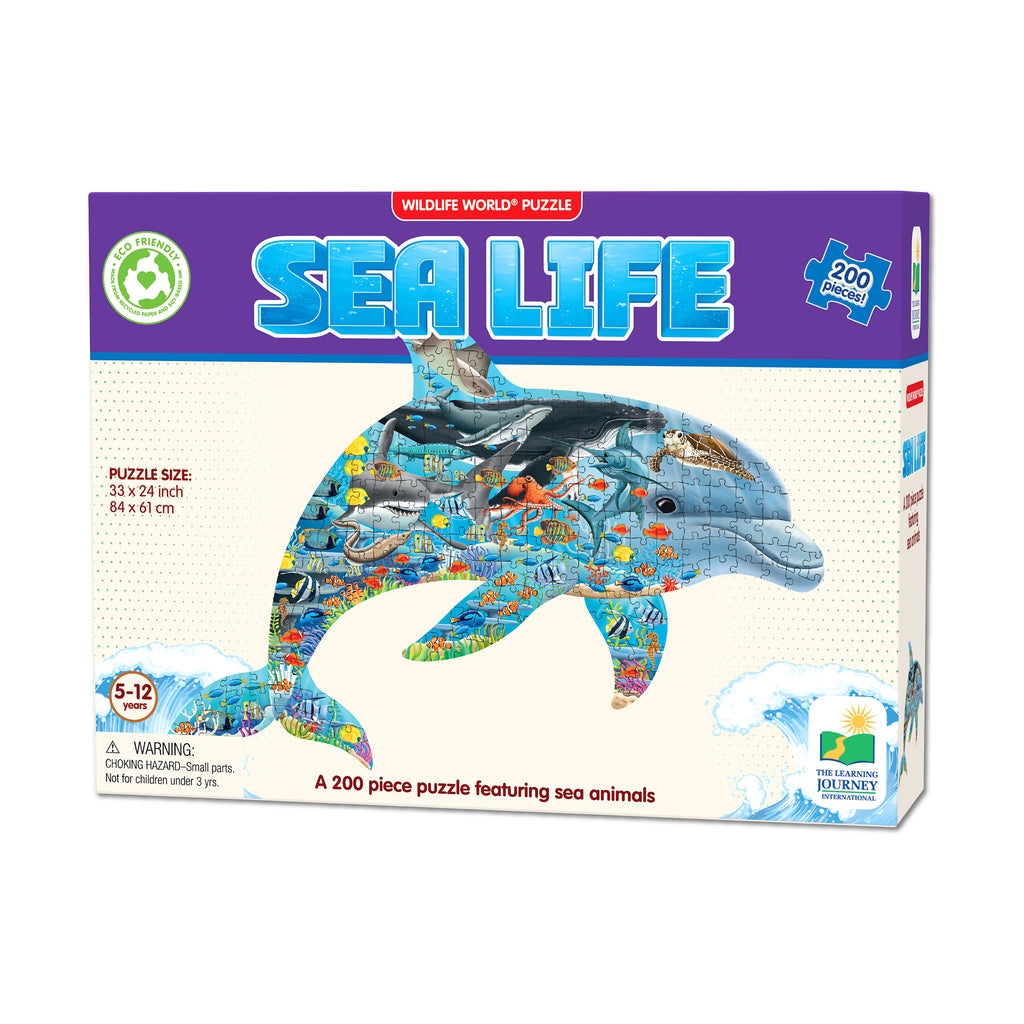 The Learning Journey Wildlife World Puzzle - Sea Life: 200 Pcs