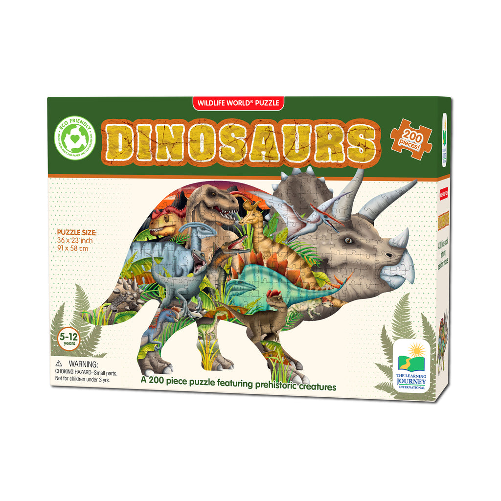 The Learning Journey Wildlife World Puzzle - Dinosaurs: 200 Pcs
