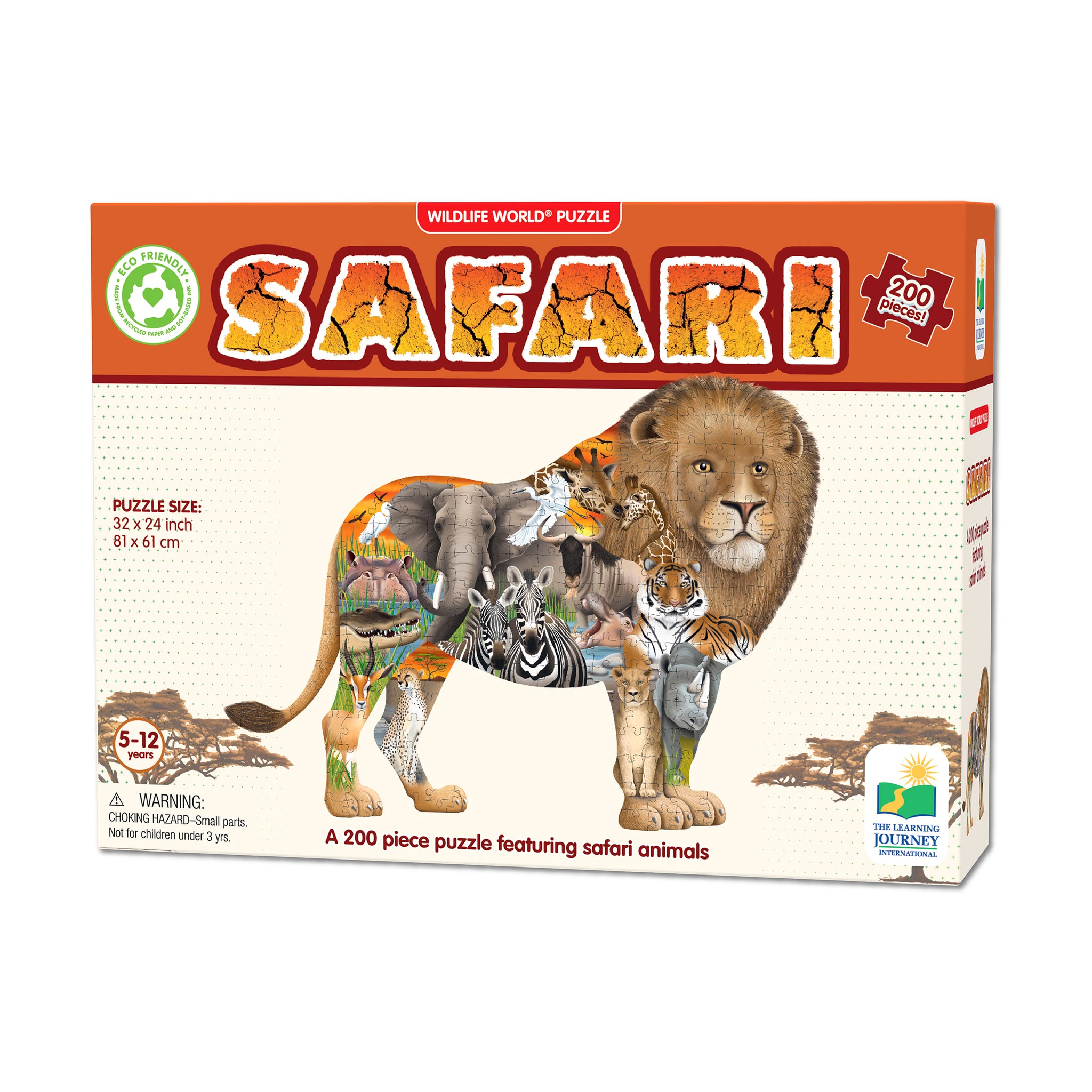 Wildlife World Puzzle - Safari: 200 Pcs | Jigsaw Puzzles
