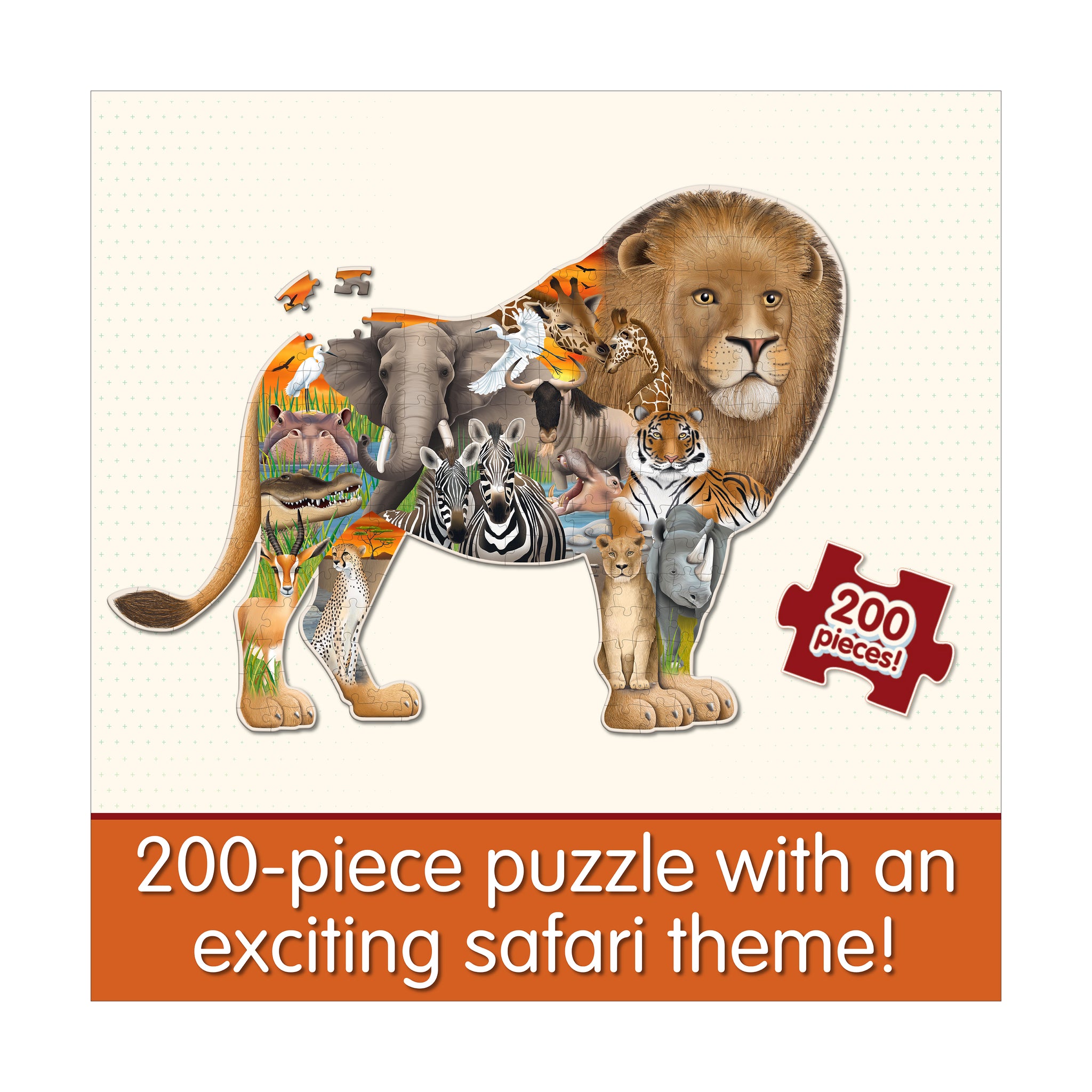 Wildlife World Puzzle - Safari: 200 Pcs | Jigsaw Puzzles