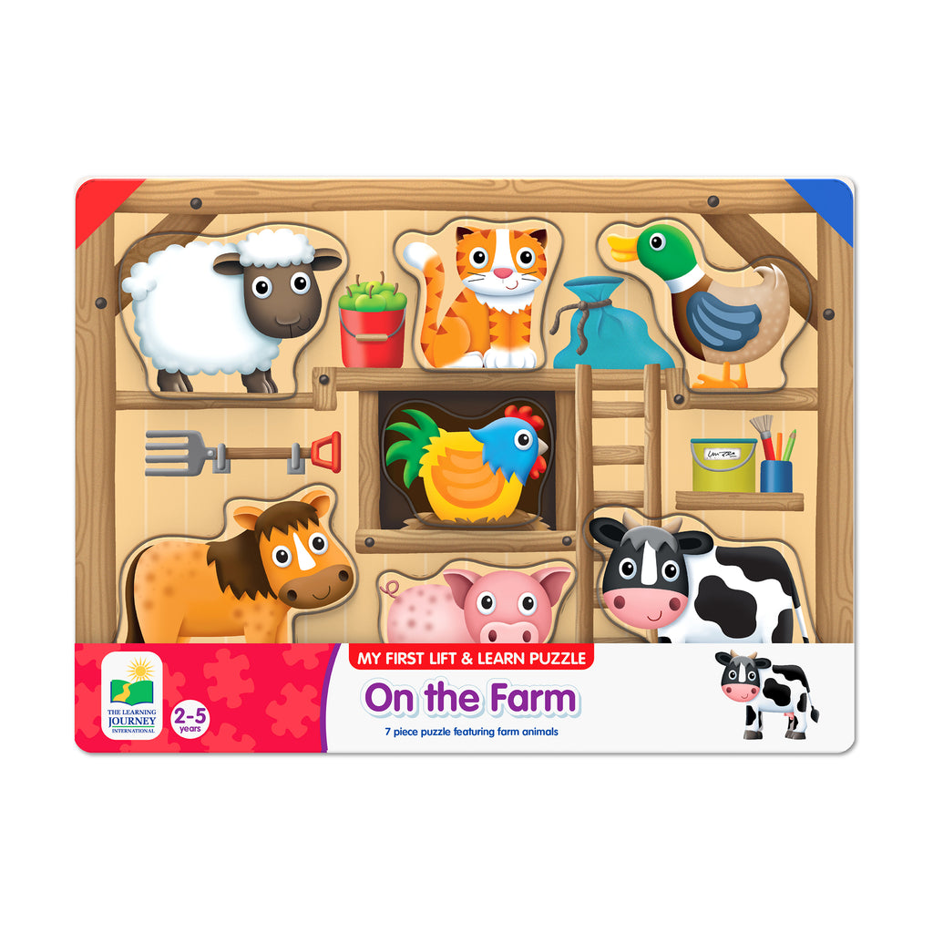 The Learning Journey My First Lift & Learn Puzzle - On the Farm: 7 Pcs