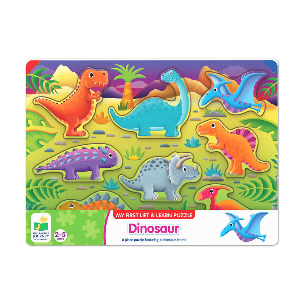 The Learning Journey My First Lift & Learn Puzzle - Dinosaur: 8 Pcs