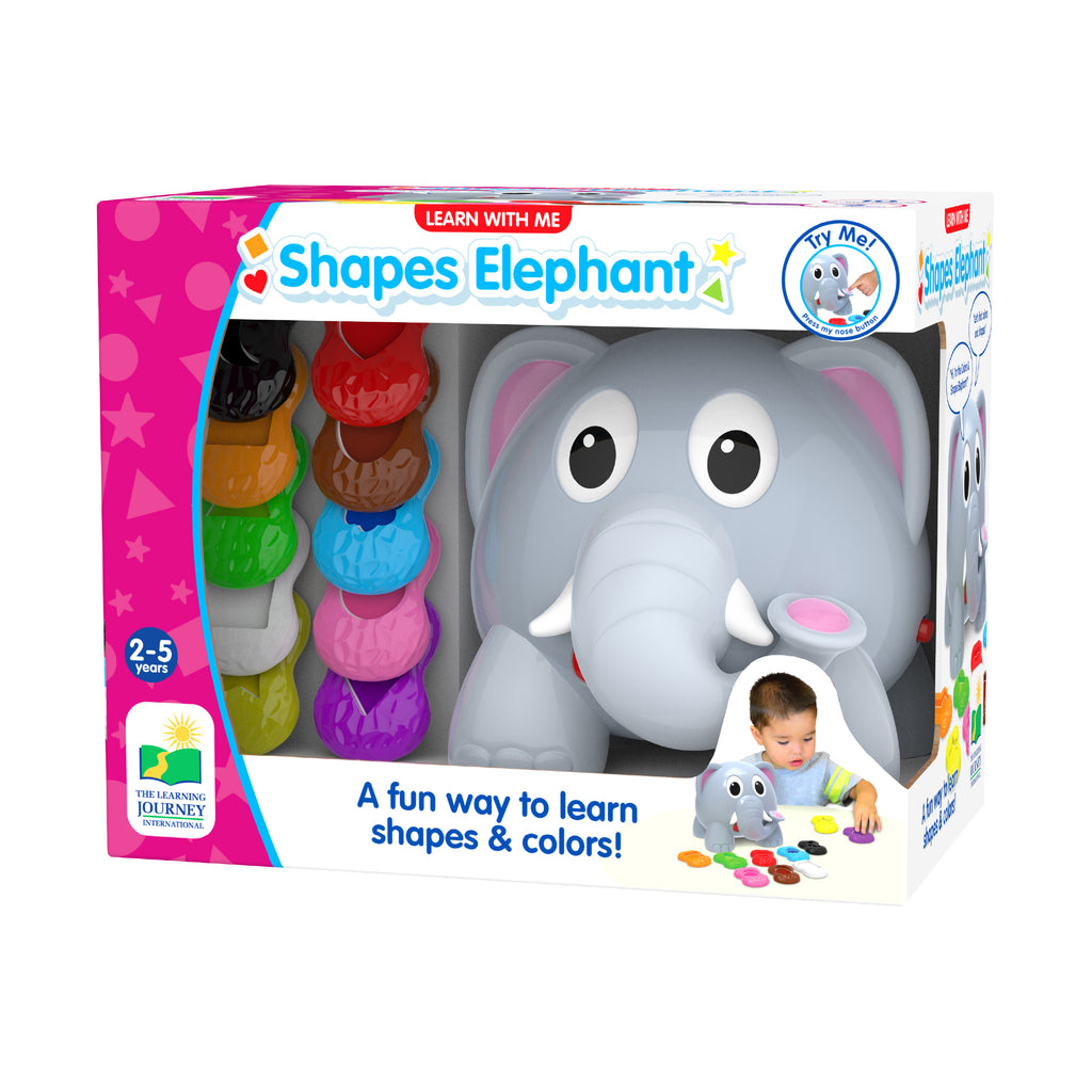 The Learning Journey Learn with Me - Shapes Elephant