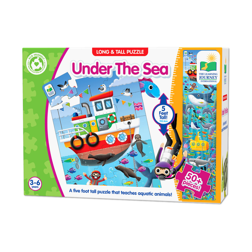 The Learning Journey Long & Tall Puzzle - Under The Sea: 50+ Pcs