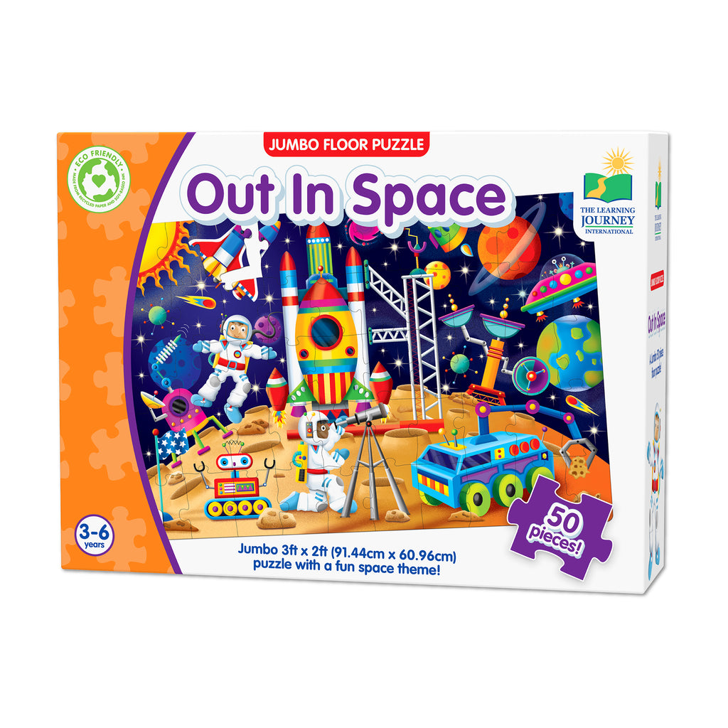 The Learning Journey Jumbo Floor Puzzle - Out In Space: 50 Pcs