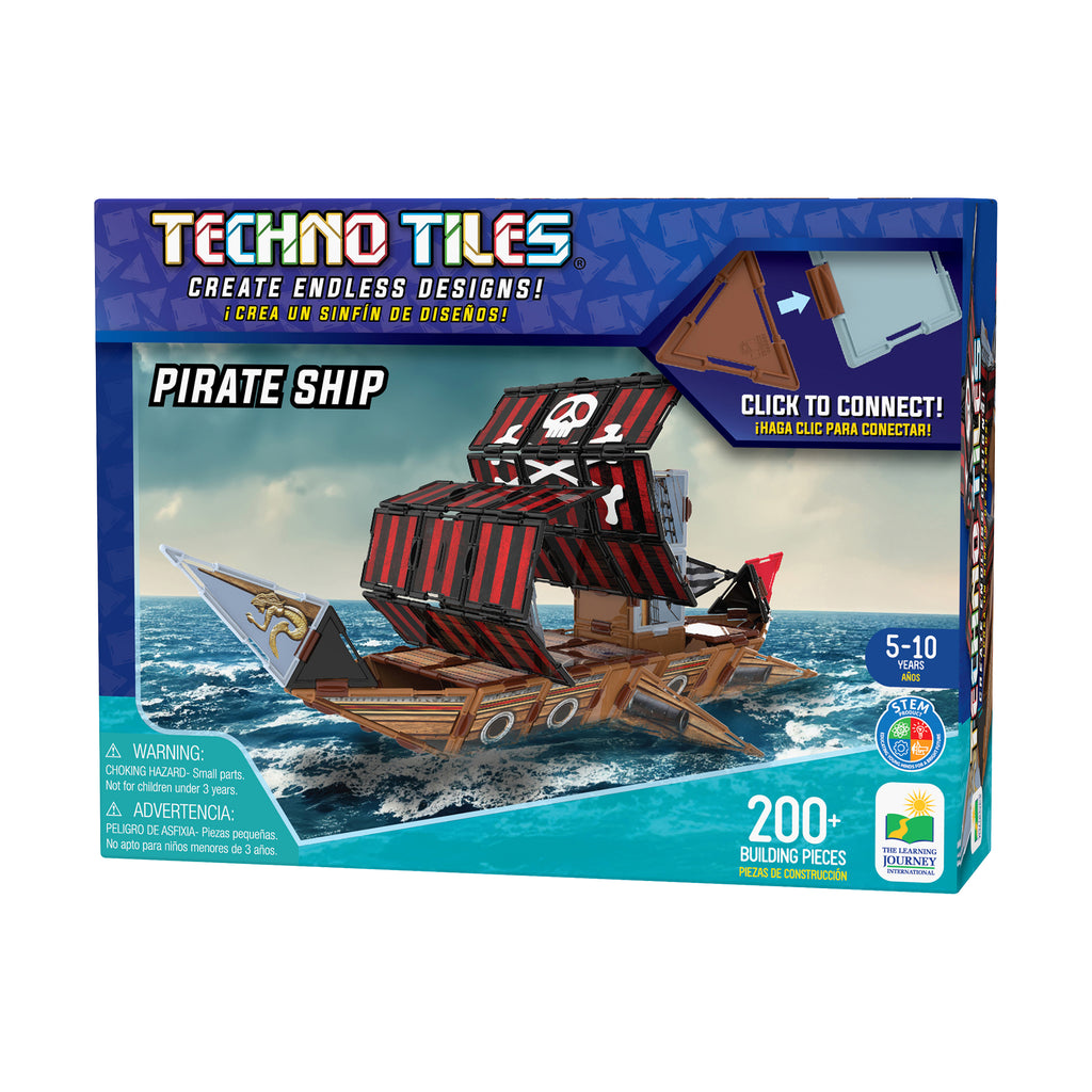 The Learning Journey Techno Tiles - Pirate Ship: 200+ Pcs