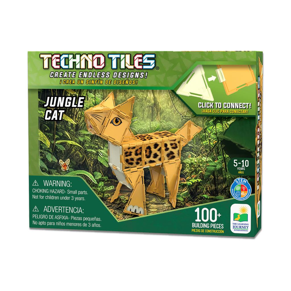 The Learning Journey Techno Tiles - Jungle Cat: 100+ Pcs