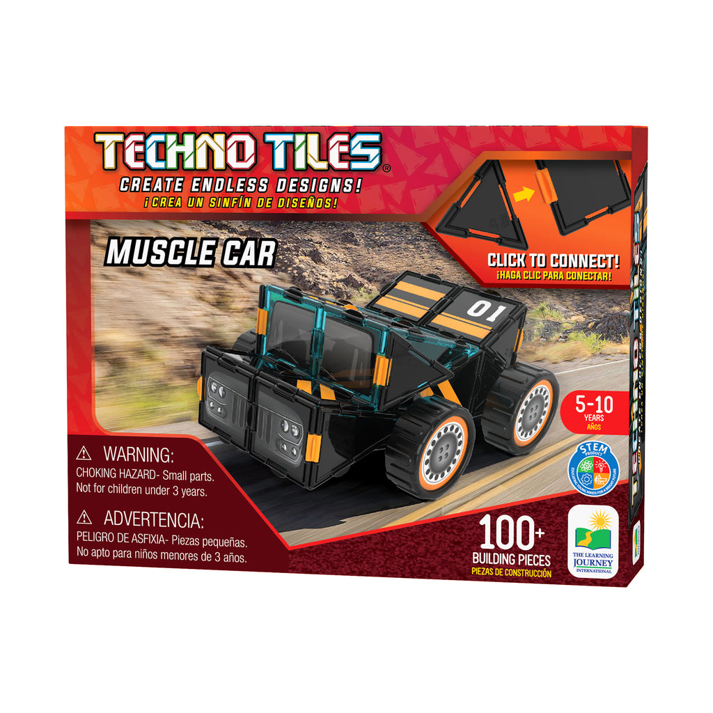 The Learning Journey Techno Tiles - Muscle Car: 100+ Pcs