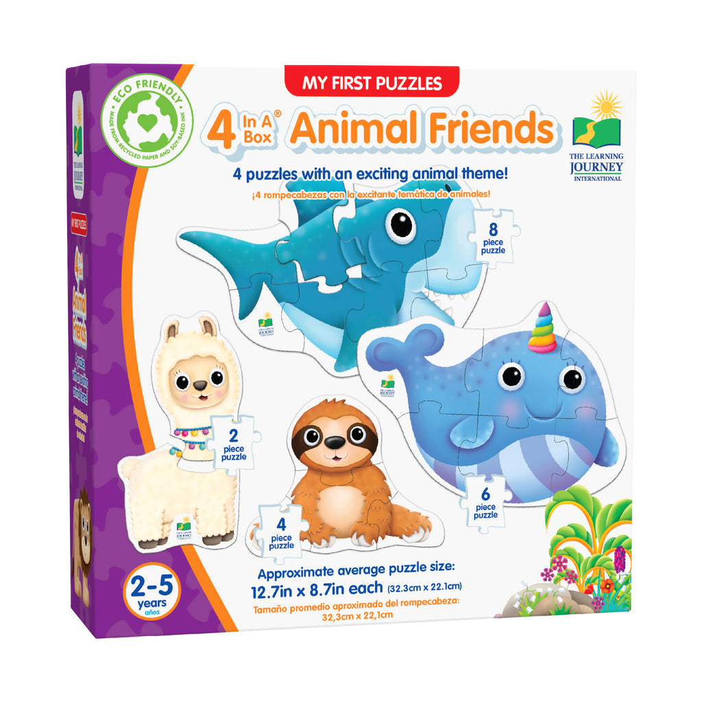 The Learning Journey My First Puzzles - 4 In A Box - Animal Friends: 20 Pcs
