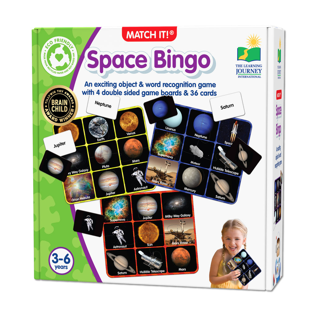 The Learning Journey Match It! - Space Bingo