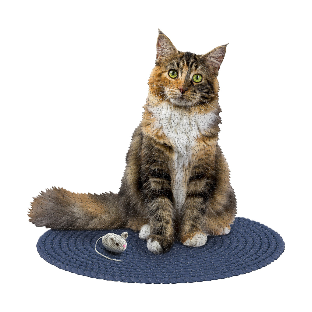 Madd Capp Games I Am Cat Animal-Shaped Jigsaw Puzzle: 550 Pcs