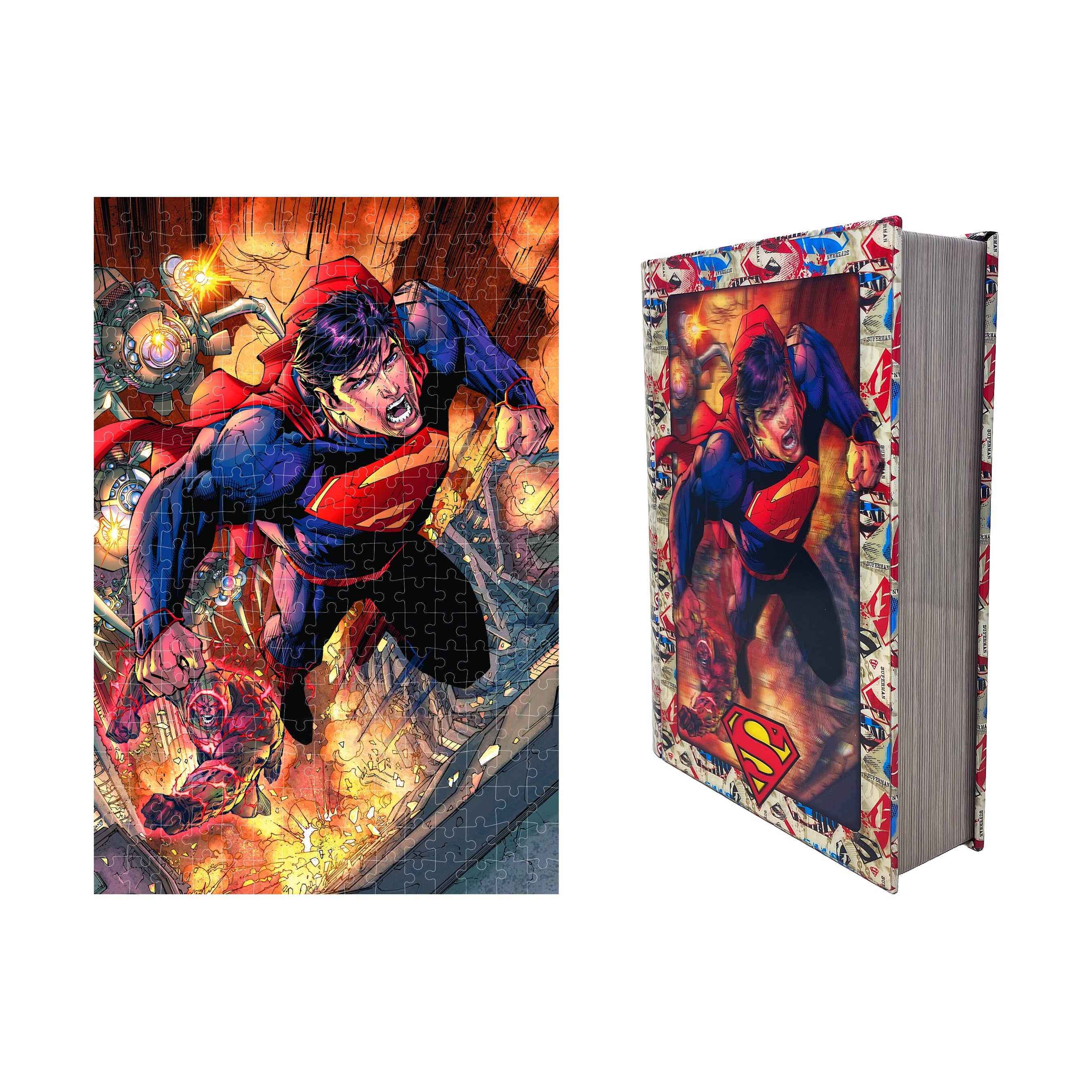 DC Comics - Superman 3D Lenticular Jigsaw Puzzle in Tin –