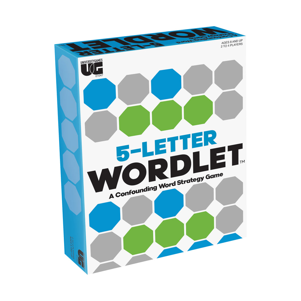 University Games 5-Letter Wordlet - A Confounding Word Strategy Game