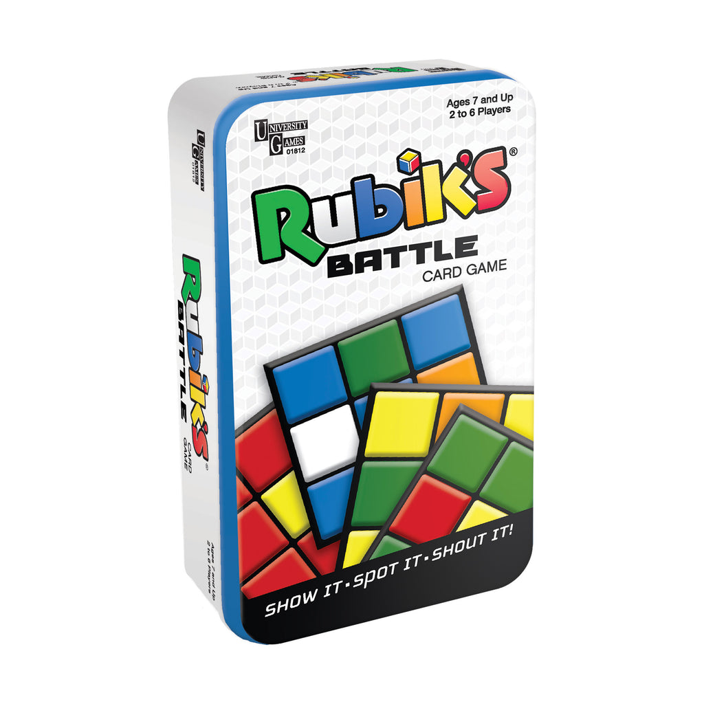 University Games Rubik's Battle Card Game Tin
