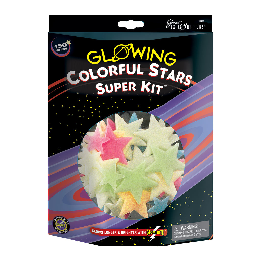Great Explorations Glowing Colorful Stars Super Kit