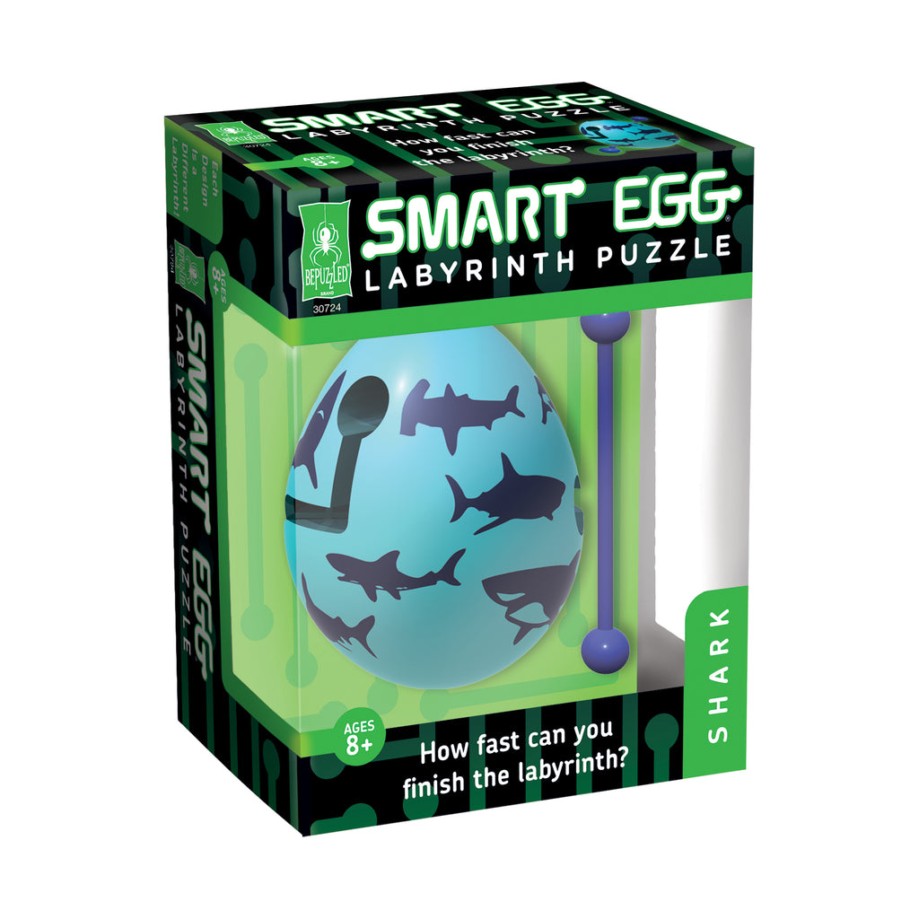 BePuzzled Smart Egg Labyrinth Puzzle - Shark