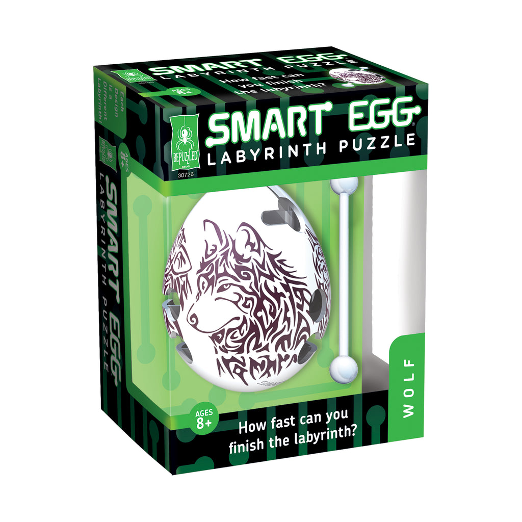 BePuzzled Smart Egg Labyrinth Puzzle - Wolf