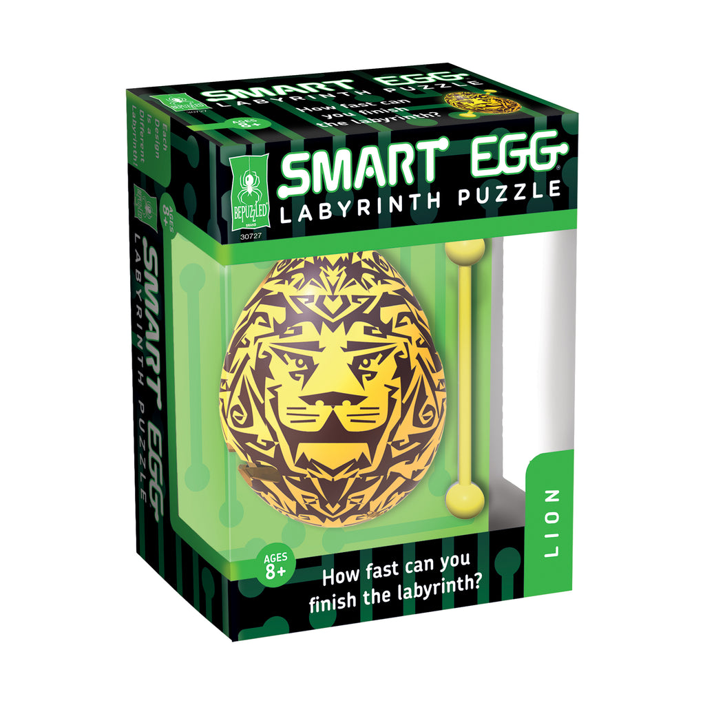 BePuzzled Smart Egg Labyrinth Puzzle - Lion