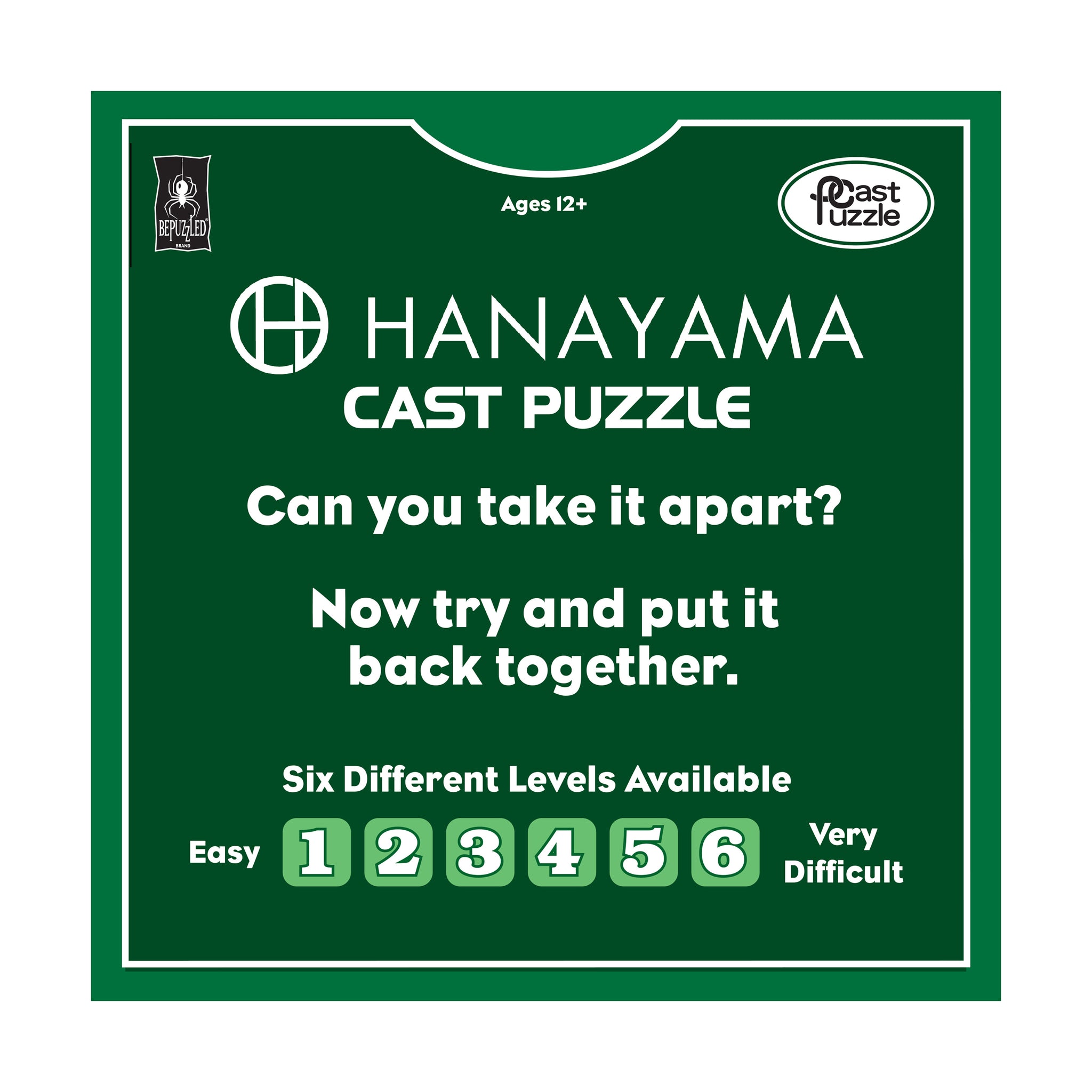 Hanayama Level 3 Cast Puzzle - Cross | Brain Teaser Puzzles