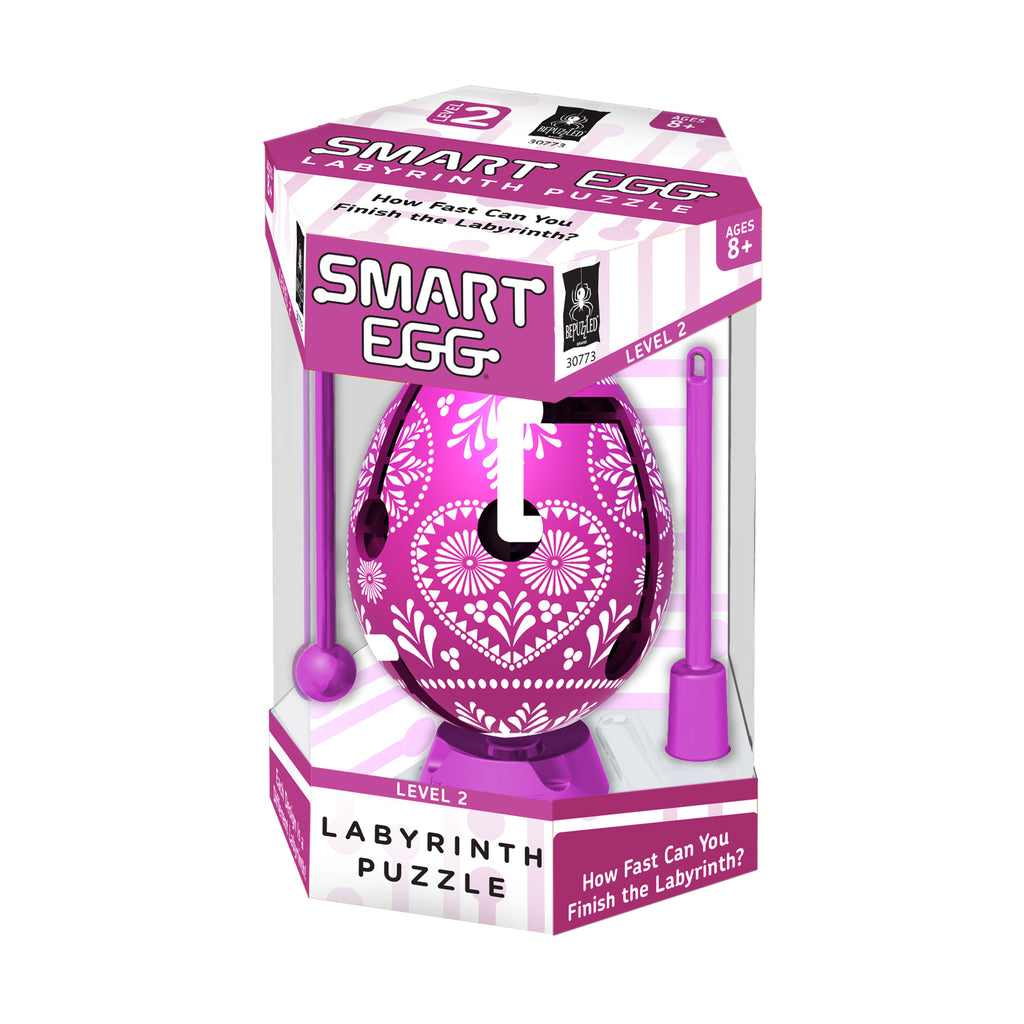 BePuzzled Smart Egg Labyrinth Puzzle - Color Collection: Purple