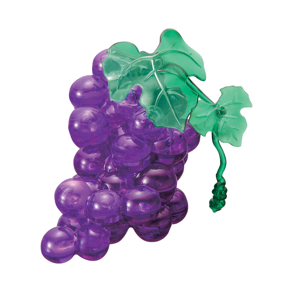 BePuzzled 3D Crystal Puzzle - Grapes (Purple): 39 Pcs