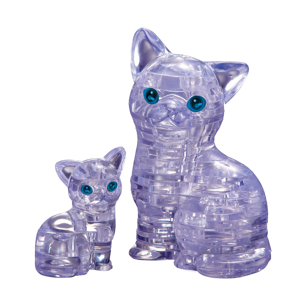 BePuzzled 3D Crystal Puzzle - Cat & Kitten: 49 Pcs