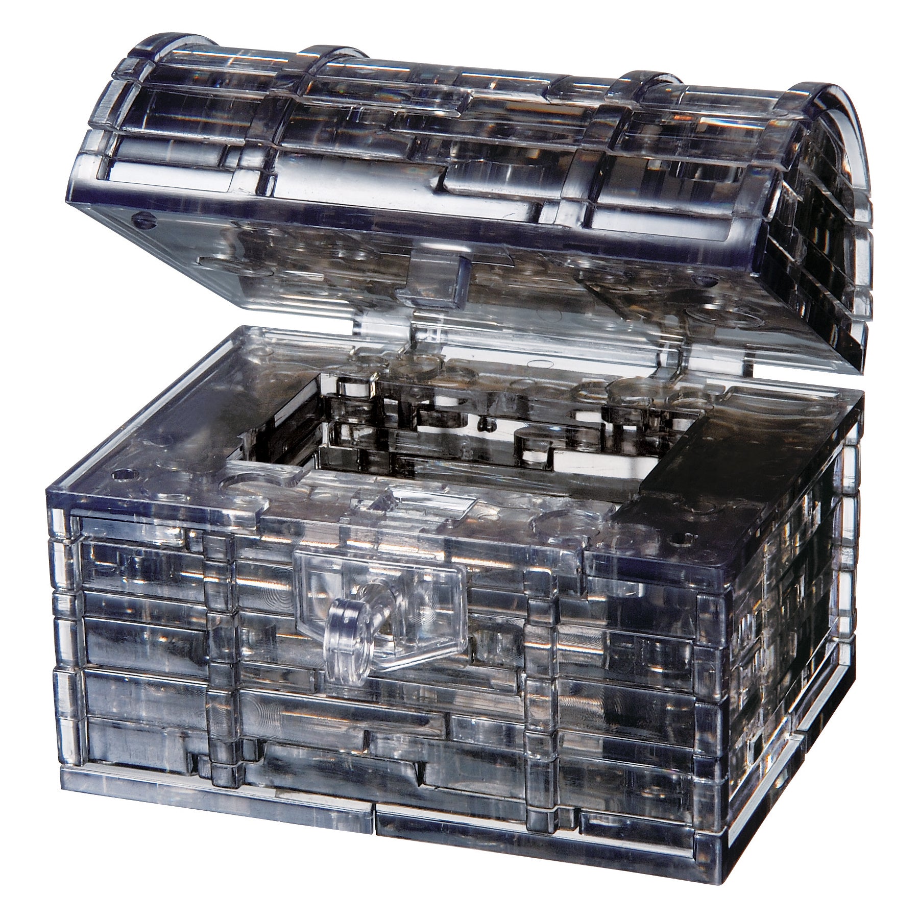 花クリスタル　3箱セット 3D Crystal Puzzle - Black Treasure Chest: 52 Pcs | AreYouGame