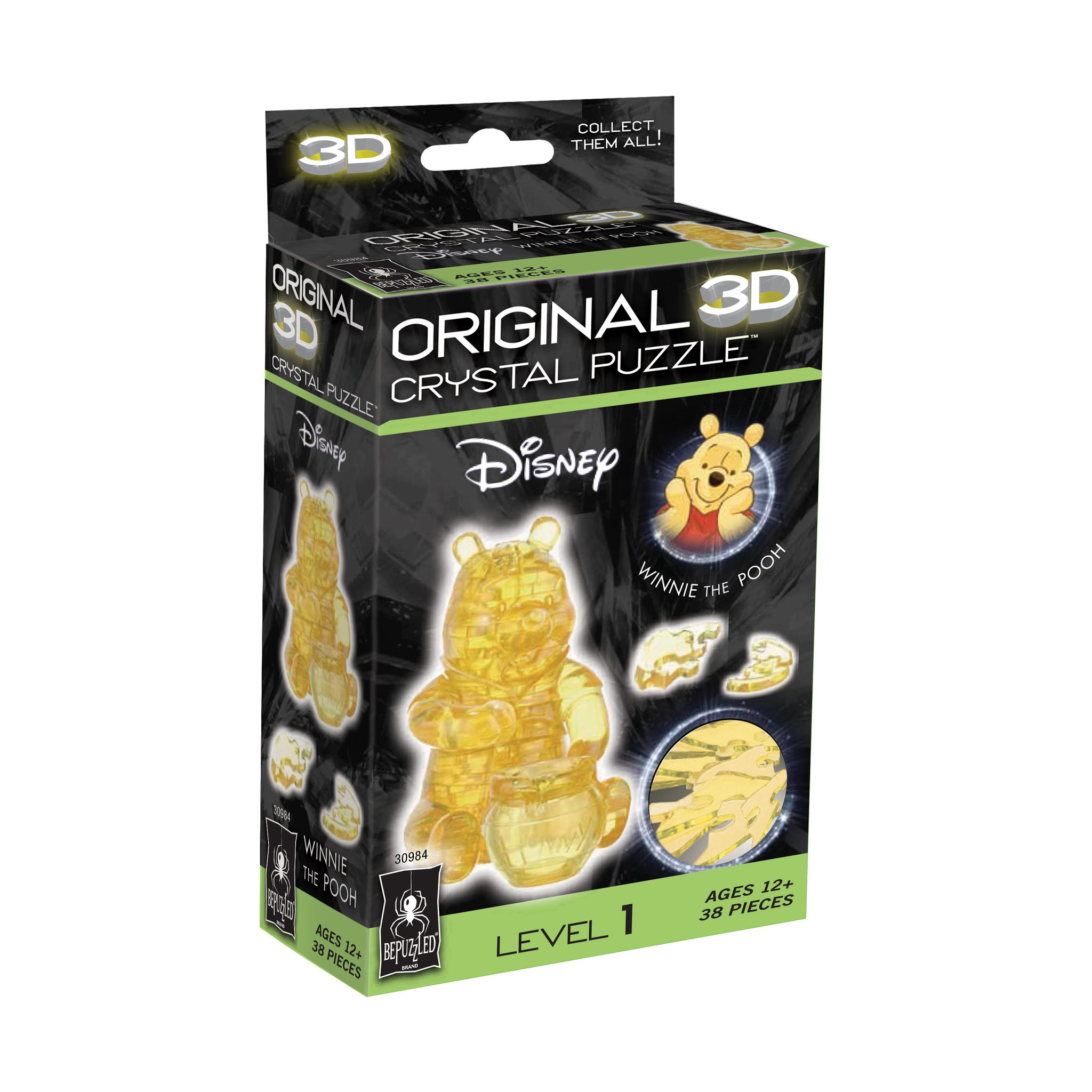 3D Crystal Puzzle - Disney Winnie the Pooh: 38 Pcs – AreYouGame.com
