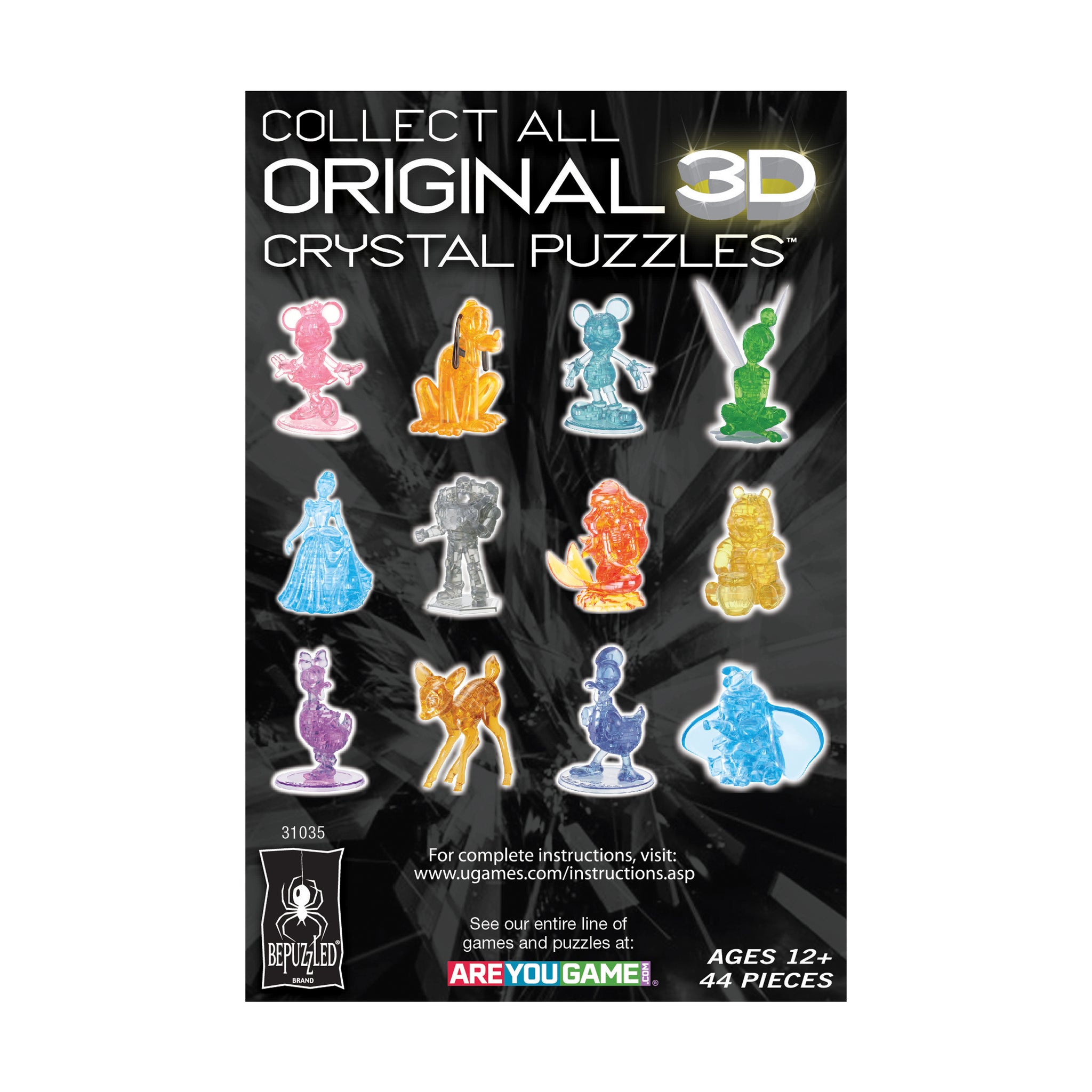 3D Crystal Puzzle - Disney Ursula: 44 Pcs | AreYouGame.com