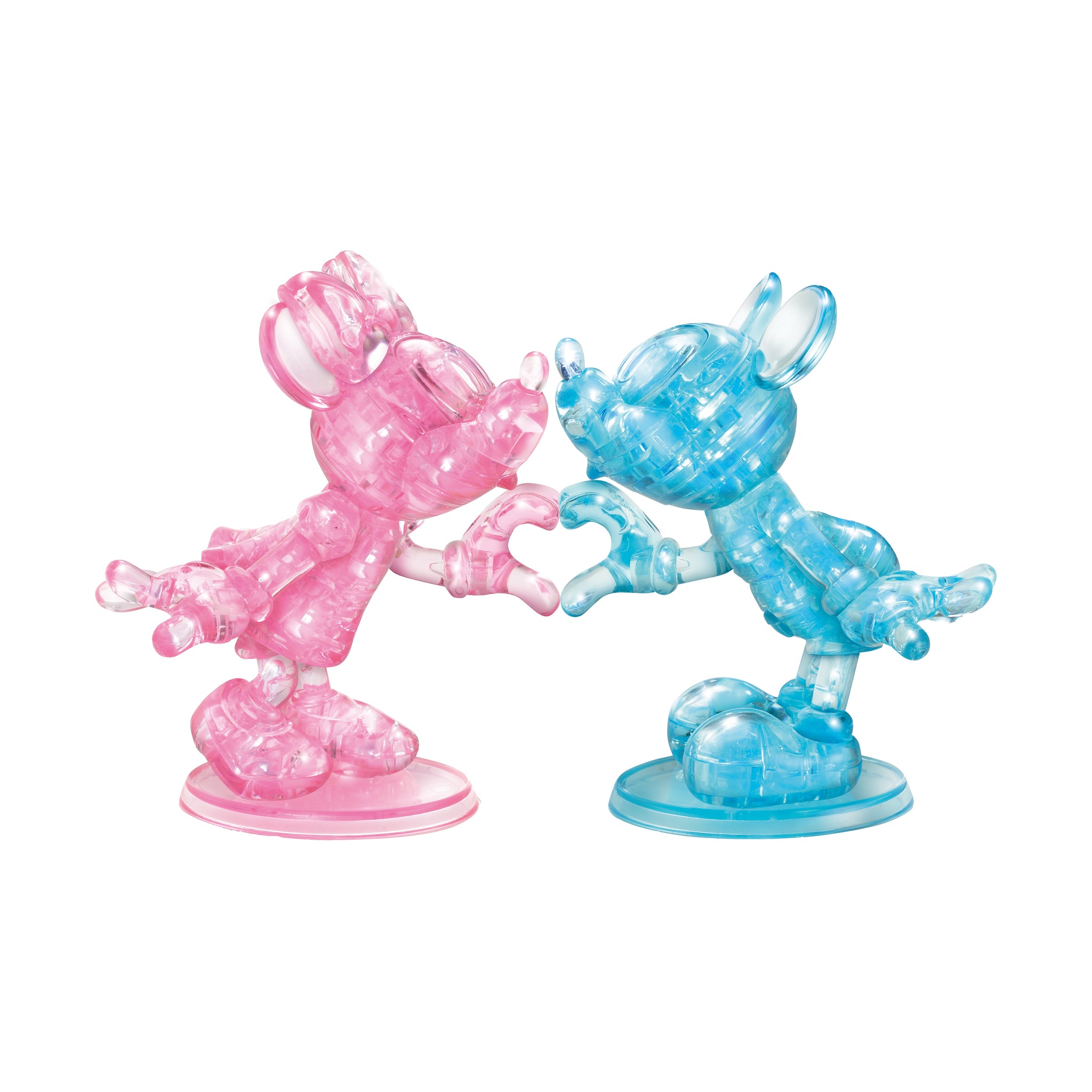 ジグソーパズル Disney 100 Crystal Puzzle Mickey&Minnie 3D Crystal Puzzle - Disney Minnie & Mickey: 68 Pcs – AreYouGame.com