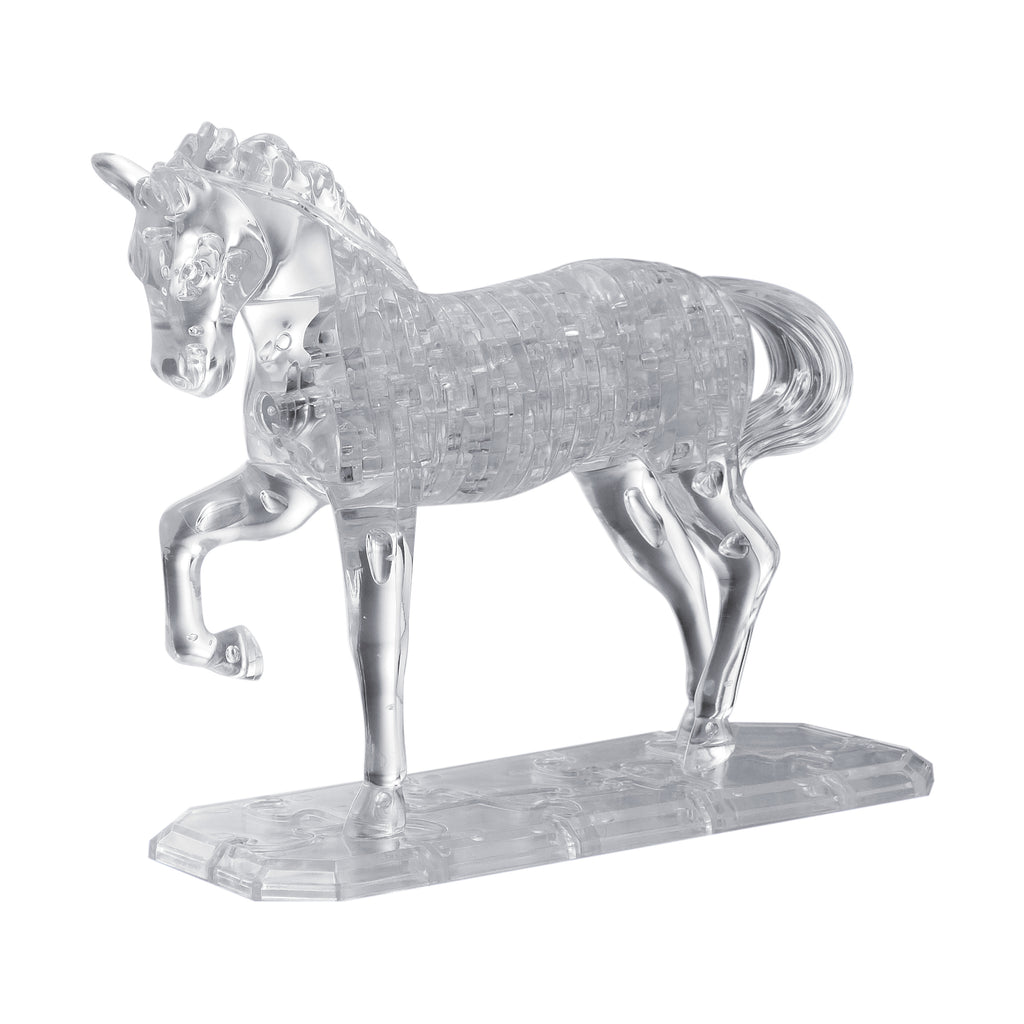 BePuzzled 3D Crystal Puzzle - Horse (White): 98 Pcs