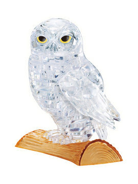 3D Crystal Puzzle - Owl (White): 42 Pcs