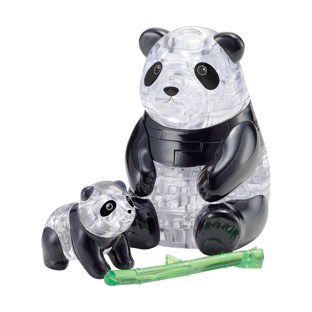 BePuzzled 3D Crystal Puzzle - Panda and Baby: 50 Pcs