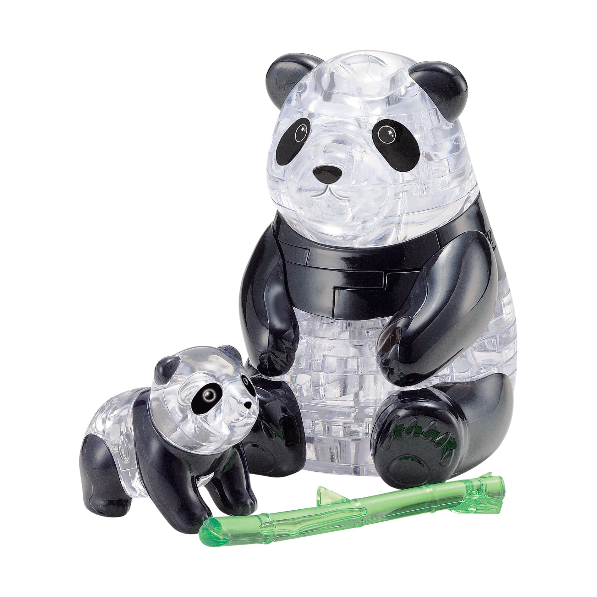 3D Crystal Puzzle - Panda and Baby: 50 Pcs | AreYouGame