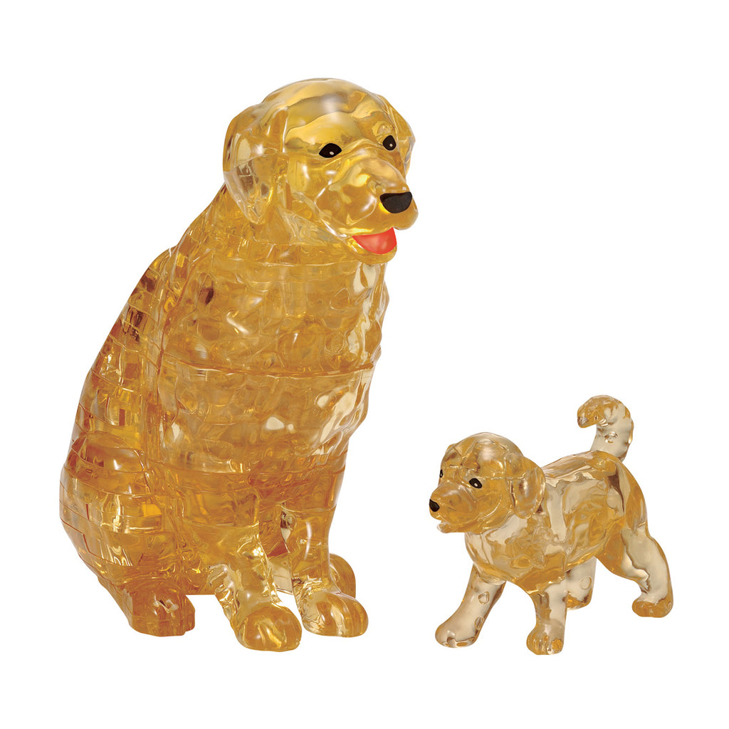 BePuzzled 3D Crystal Puzzle - Dog & Puppy: 47 Pcs