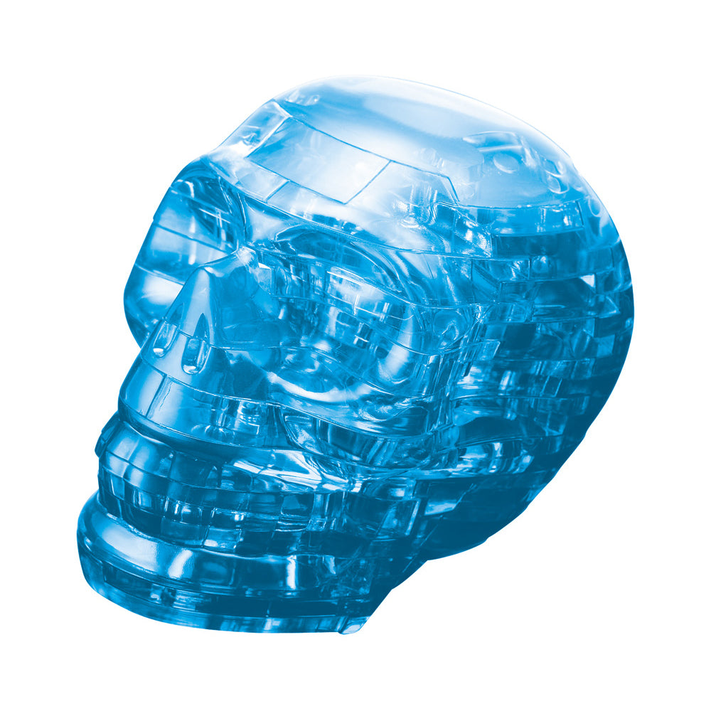 BePuzzled 3D Crystal Puzzle - Skull (Blue): 48 Pcs