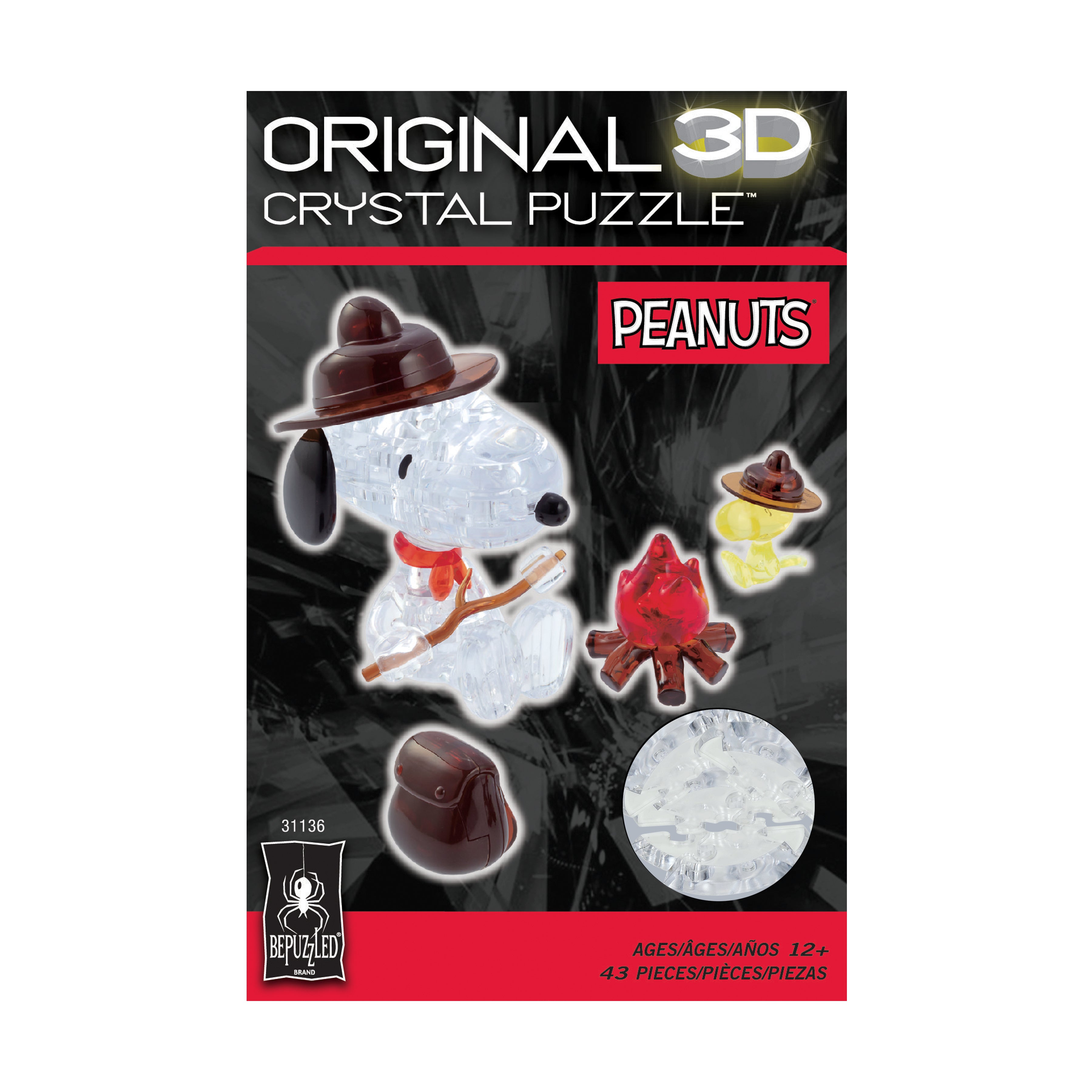 Stitch Original 3D Crystal Puzzle, 43 Pieces, Bepuzzled