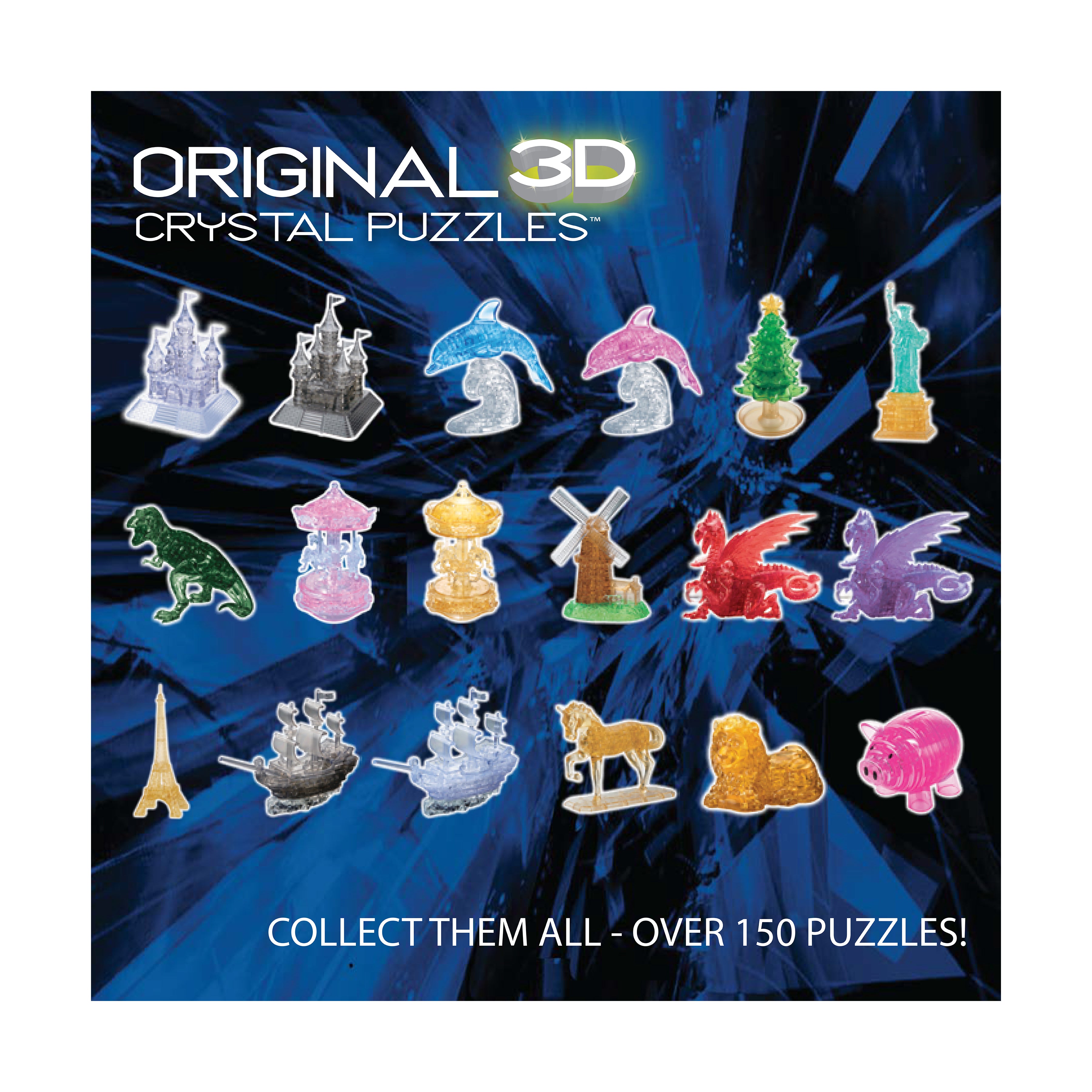 Bepuzzled 3D Dog and Puppy Crystal Puzzle