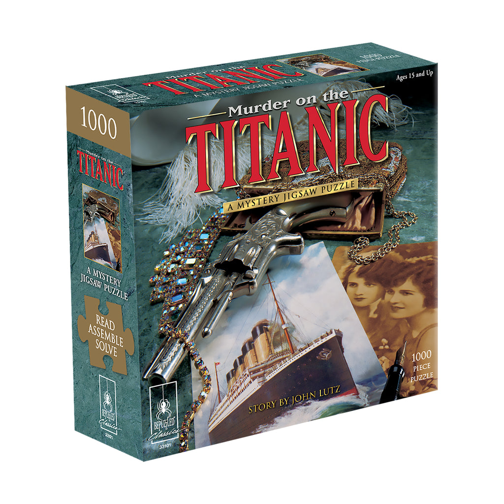 BePuzzled Murder on the Titanic Classic Mystery Jigsaw Puzzle: 1000 Pcs