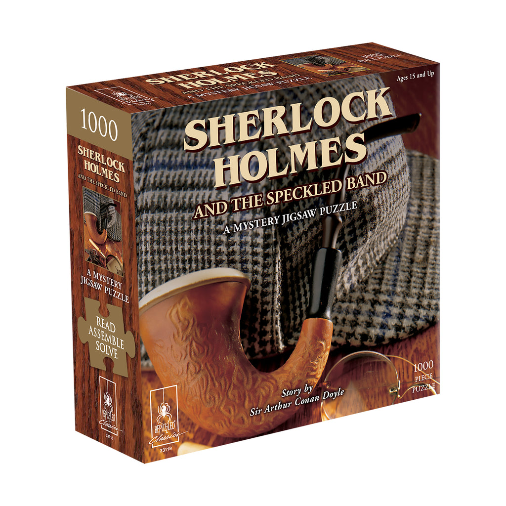 BePuzzled Sherlock Holmes and the Speckled Band Classic Mystery Jigsaw Puzzle: 1000 Pcs