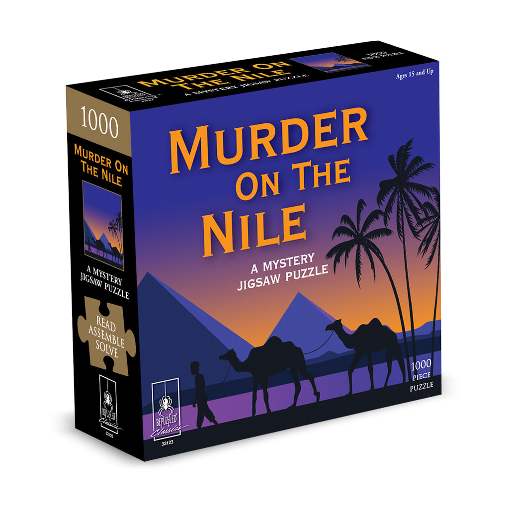 BePuzzled Murder on the Nile Classic Mystery Jigsaw Puzzle: 1000 Pcs