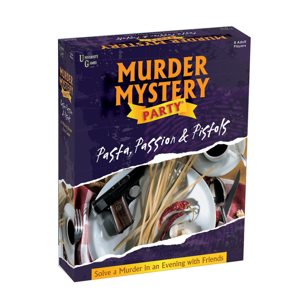 University Games Murder Mystery Party - Pasta, Passion & Pistols