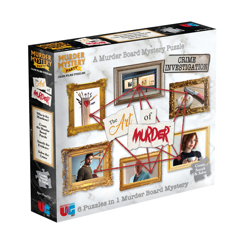 University Games Murder Mystery Party Case Files Puzzles - The Art of Murder: 1000 Pcs